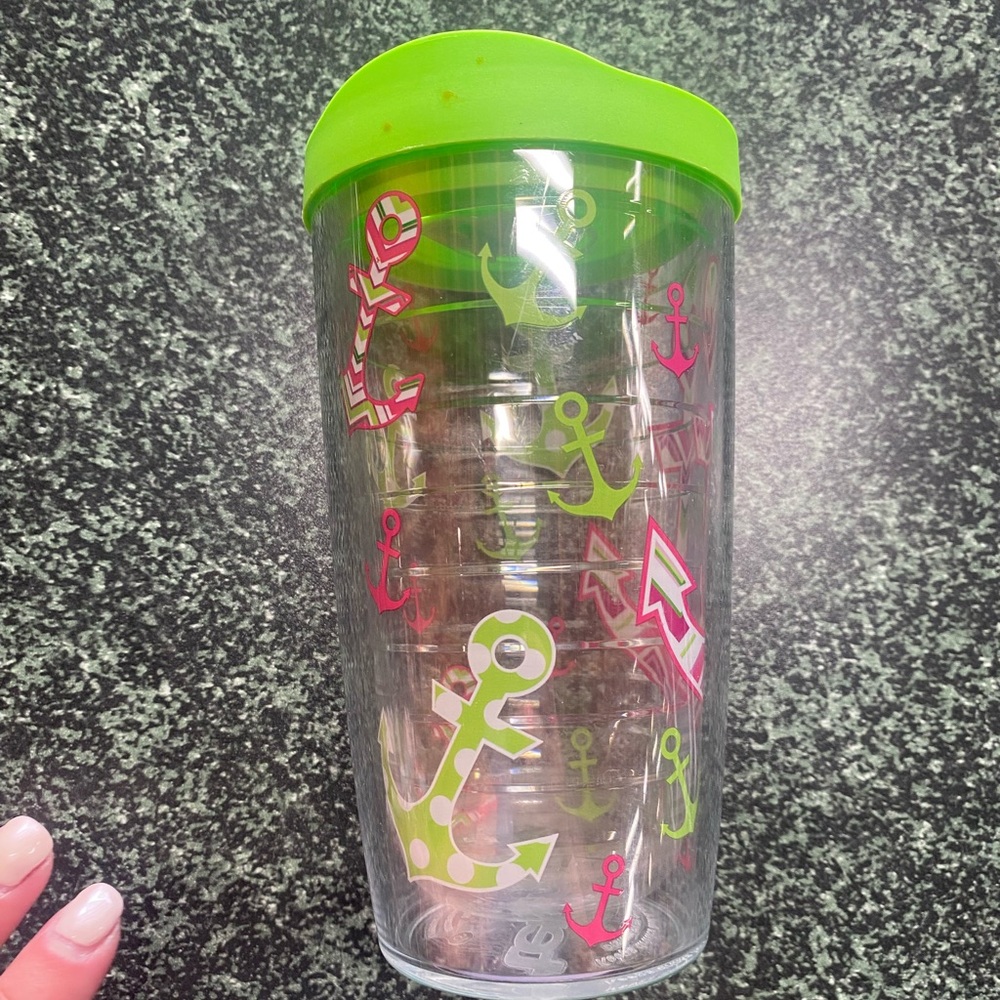 Tervis Anchor Design Tumbler with Green Lid